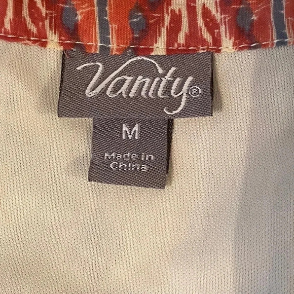 Vanity knee length boho dress with cream lace trimmed slip underneath. - Picture 10 of 10